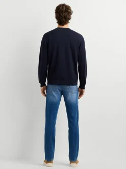 Sweatshirt "Daniels" donkerblauw