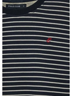 Sweatshirt donkerblauw/wit