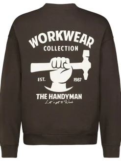 Sweatshirt donkerbruin