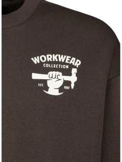 Sweatshirt donkerbruin