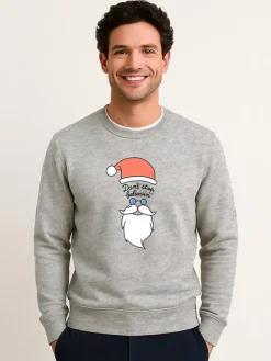 Sweatshirt "Dont stop believin" grijs