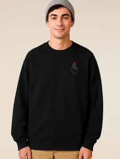 Sweatshirt "K Love Cur" zwart