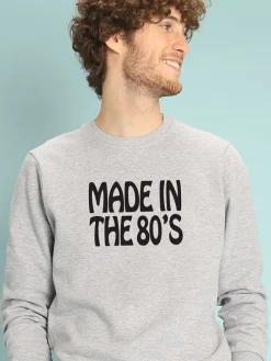 Sweatshirt "Made in the 80's" grijs