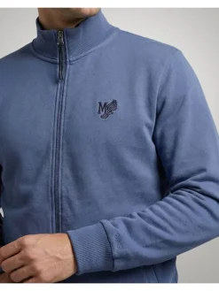 Sweatvest blauw