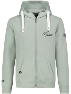 Sweatvest mintgroen