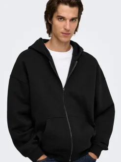 Sweatvest zwart