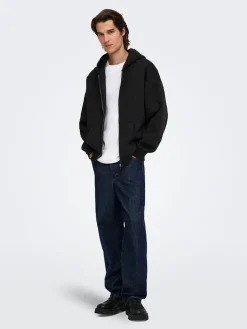 Sweatvest zwart