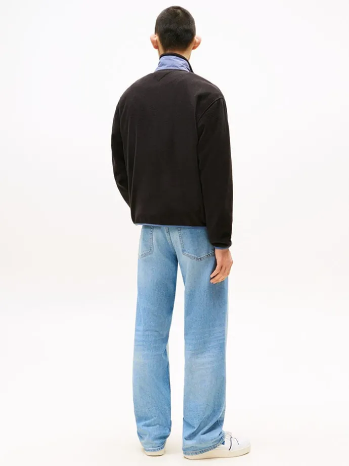 Sweatvest zwart/lichtblauw