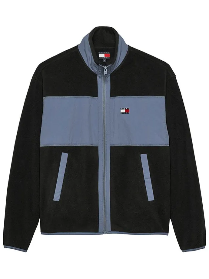 Sweatvest zwart/lichtblauw