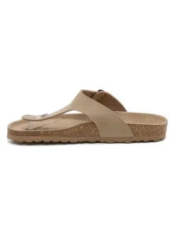 Teenslippers beige