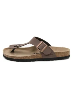 Teenslippers bruin