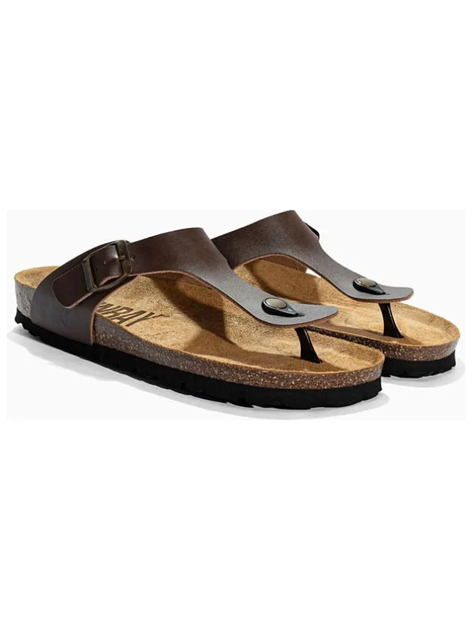 Teenslippers "Camelia" bruin
