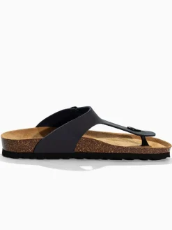 Teenslippers "Camelia" donkerblauw