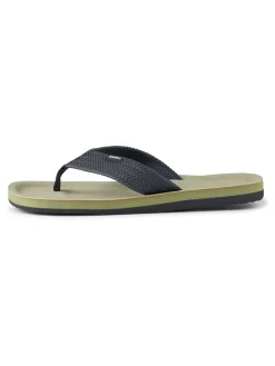 Teenslippers "Chad" kaki/donkerblauw