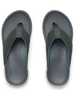 Teenslippers "Cushion Norte" antraciet/turquoise