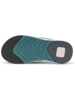 Teenslippers "Cushion Norte" antraciet/turquoise