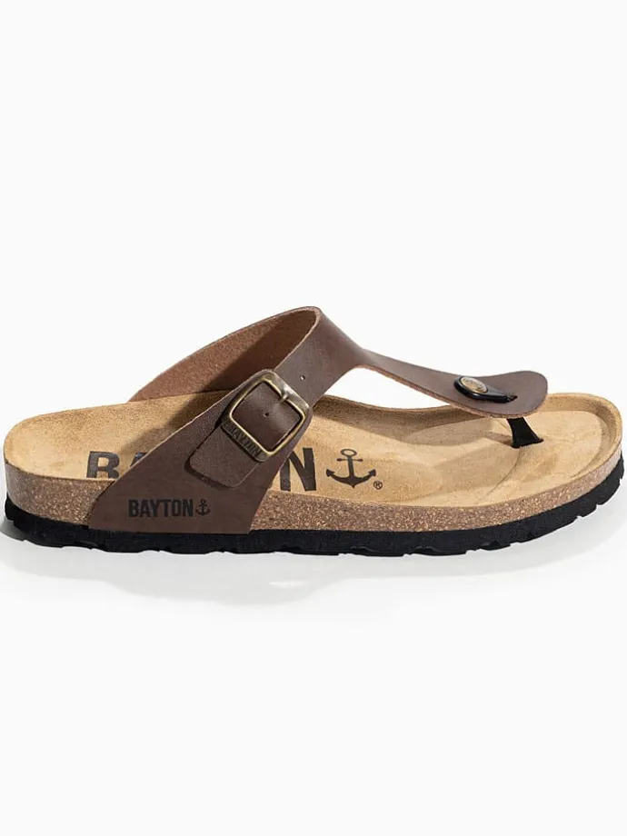 Teenslippers "Mercure" bruin