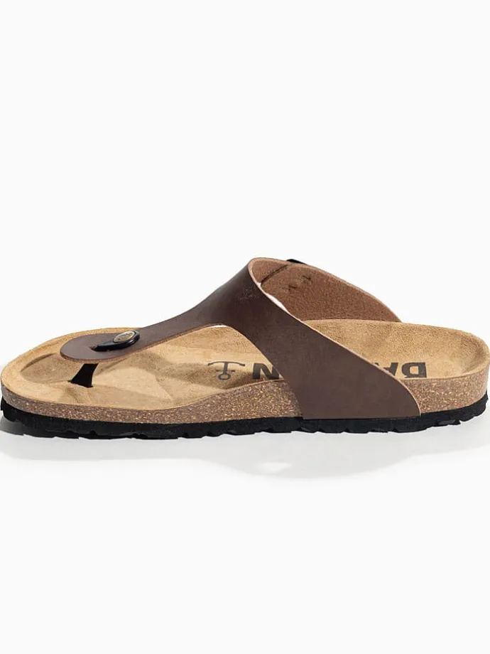 Teenslippers "Mercure" bruin