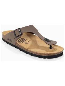 Teenslippers "Mercure" lichtbruin