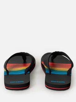 Teenslippers "Ripper Bloom" zwart/meerkleurig