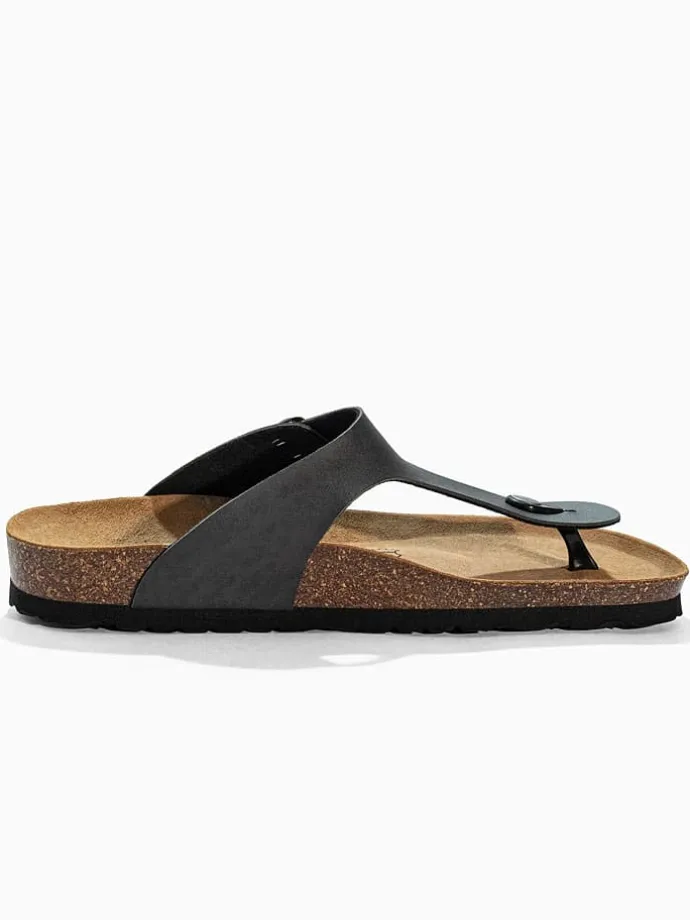Teenslippers "Singapore" antraciet