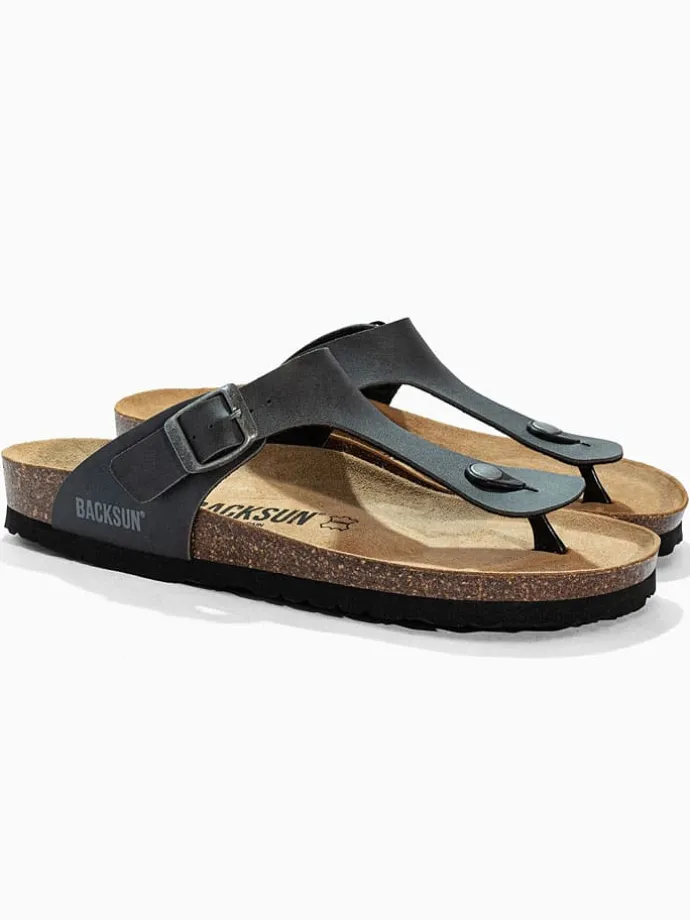 Teenslippers "Singapore" antraciet