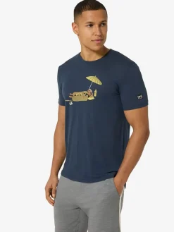 Trainingsshirt "Hot Dog" donkerblauw