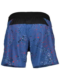 Trainingsshort "Strength" blauw/zwart