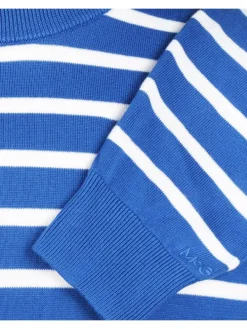 Trui blauw/wit