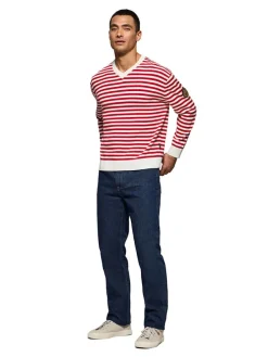 Trui rood/wit