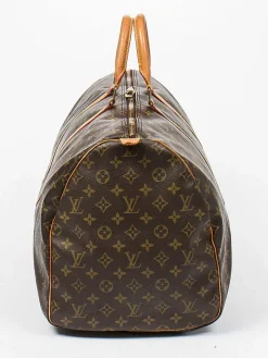 Tweedehands weekendtas "Keepall" bruin - (B)55 x (H)28 x (D)25 cm