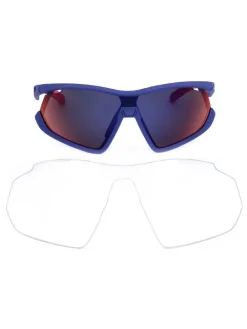 Uniseks zonnebril rood/donkerblauw