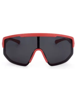 Unisekszonnebril rood/zwart