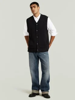 Vest donkerblauw