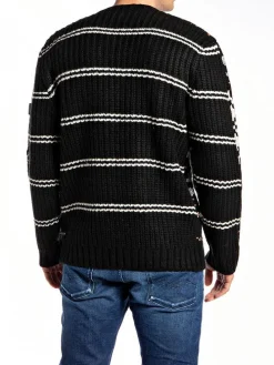 Vest zwart/wit