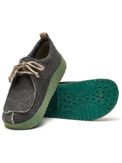 Veterschoenen groen/zwart
