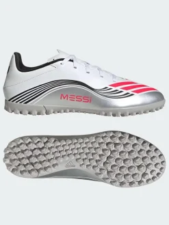 Voetbalschoenen met multinoppen "F50 Messi Club TF" wit