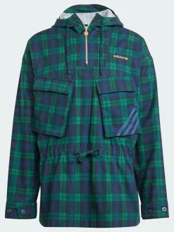 Windbreaker donkerblauw/groen