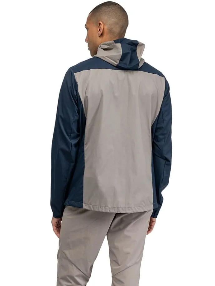 Windbreaker "Rabot" taupe/donkerblauw