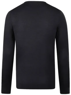 Wollen trui donkerblauw