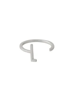 Zilveren ring "L"