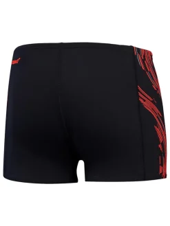 Zwembroek ''Aquashorts'' zwart/oranje