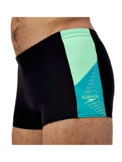 Zwembroek "Dive" zwart/turquoise