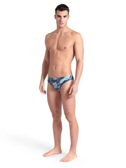 Zwembroek donkerblauw/turquoise