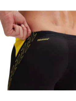Zwembroek "Eco+ H-Boom" zwart/geel