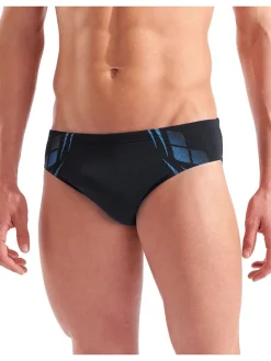 Zwembroek zwart/turquoise