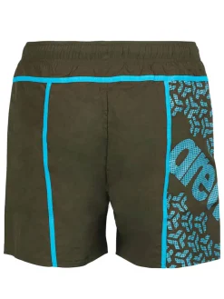 Zwemshort bruin/turquoise