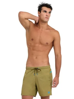Zwemshort bruin/turquoise