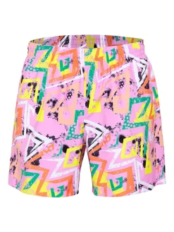 Zwemshort lichtroze/meerkleurig