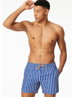 Zwemshorts blauw/wit